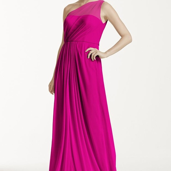 David's Bridal Dresses & Skirts - WEDDING SEASON IS HERE! Pink floor length dress